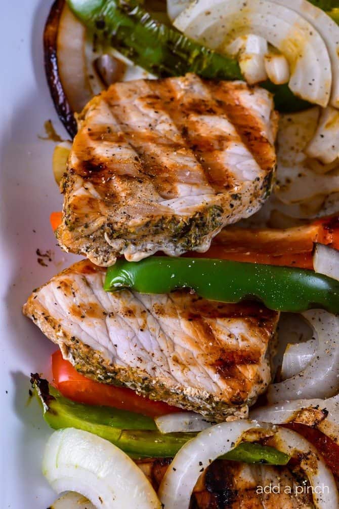 grilled pork loin with peppers and onions recipe - Article 1
